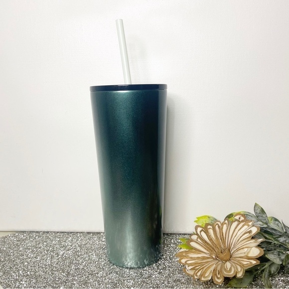 Starbucks Stainless Steel Teal Green Gradient Siren 16oz Cold Cup Nwt - Picture 3 of 4